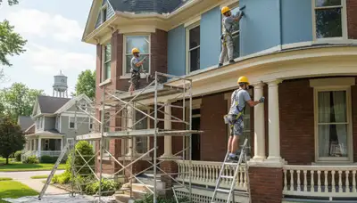 Professional painting crew serving Naperville, IL for interior and exterior house painting services