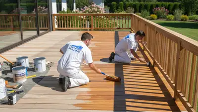 Naperville, IL deck sealing service protecting wood decks from weather damage