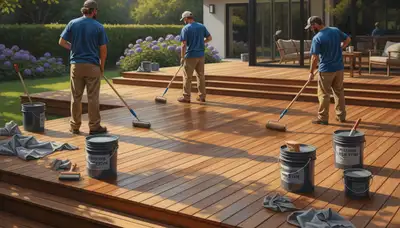 Deck staining in Naperville, IL by Naperville Paint Pros for weather-resistant wood protection