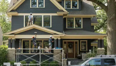 Naperville, IL painting contractor providing professional interior and exterior house painting services