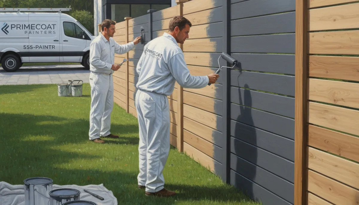Fence painting in Naperville, IL for weather protection and a clean, durable finish