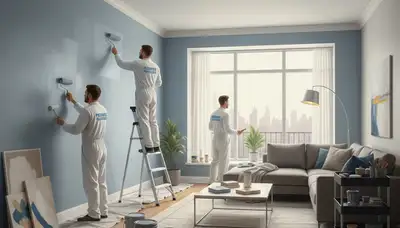 Naperville, IL interior house painting by professional painters for a clean, updated home finish