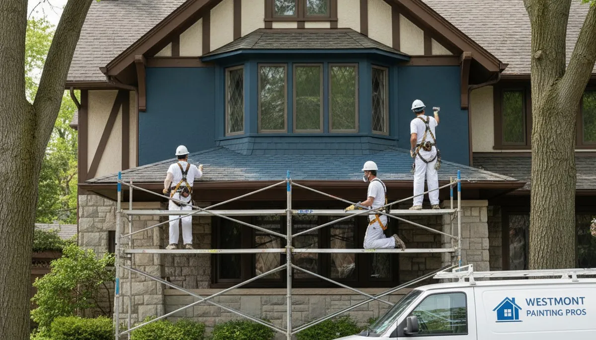 Painting contractors in Naperville, IL providing professional interior and exterior painting services